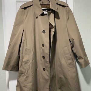 London Fog Men's 42 Trench Coat Vintage Maincoats Thinsulate 3M Liner